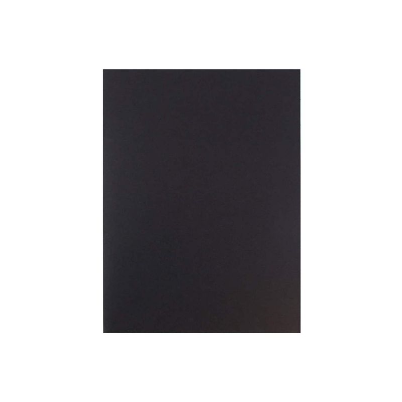 JAM Paper Linen 2-Pocket Portfolio Folder Black 6/Pack (99594d) , 5 of 7