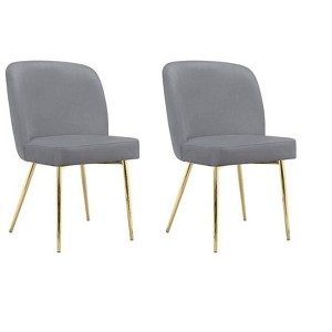 Ren Home Trina Dining Chairs with Gold Legs - 1 of 4