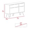 Depot E-Shop Double Dresser, Four Drawers, Superior Top, Hairpin Legs - 2 of 4
