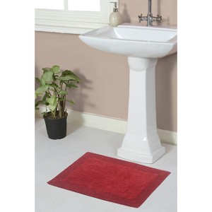 Home Weavers Luxury Collection 100% Cotton Tufted Bathroom Rug, Non-Slip Latex Bath Rug - 1 of 4