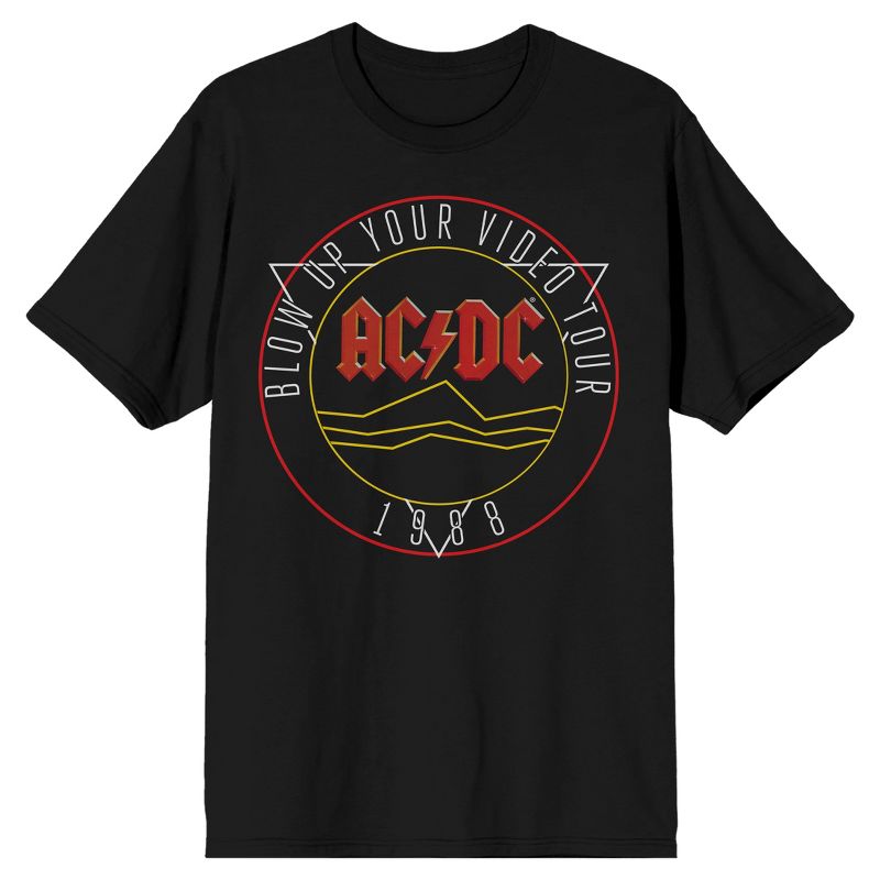 ACDC Blow Up Your Video Men's Black T-shirt, 1 of 4