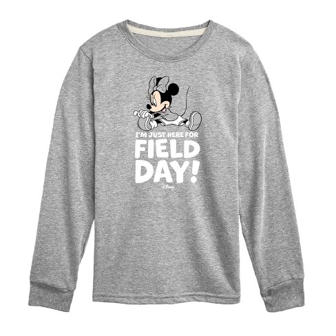 Boys' - Disney - Minnie Just Here For Field Day Long Sleeve Graphic T-Shirt - image 1 of 4