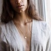 Dainty Bar & Disc Necklace for Women, Gold or Silver Elegant Fashion Jewelry - 4 of 4