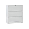Flavia 3 Drawer Metal Label Frame Filing Cabinet with Secure Locking Mechanism | ARTFUL LIVING DESIGN - 2 of 4