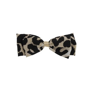 Unique Bargains Elegant Leopard Print Bow Duckbill Hair Clips 1 Pc - 1 of 4