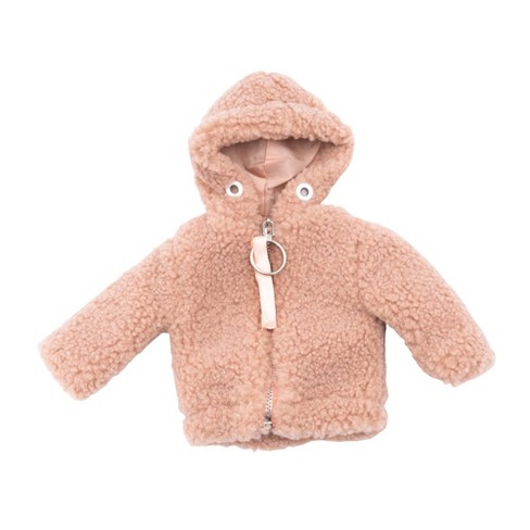 I'M A GIRLY Pink Short Plush Jacket Outfit- Fits I'M A GIRLY 18 ...