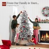 Best Choice Products 12ft Pre-Lit Flocked Artificial Aspen Noble Fir Christmas Tree w/5,748 Branch Tips, 1000 LED Lights - Black - 4 of 4