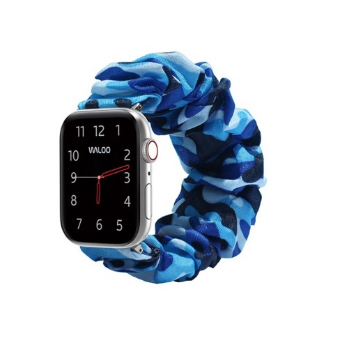 Waloo Scrunchie Band For Apple Watch 38 40 41mm Camo Blue Target