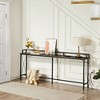 VECELO Couch Side & Console Table with 2 Outlets and USB Ports - 3 of 4