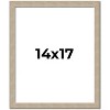 PosterPalooza | 14x17 Thin Barnwood Picture Frame, UV Acrylic, 2 Finishes - Grey and Black - 2 of 4