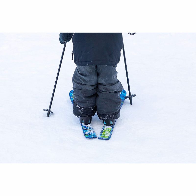 Lucky Bums Toddler Kids Beginner BPA Free Plastic Snow Skis with Adjustable Bindings for Toddler Boots Sizes 4 to 7, for Children 4 and Under, Blue, 5 of 6