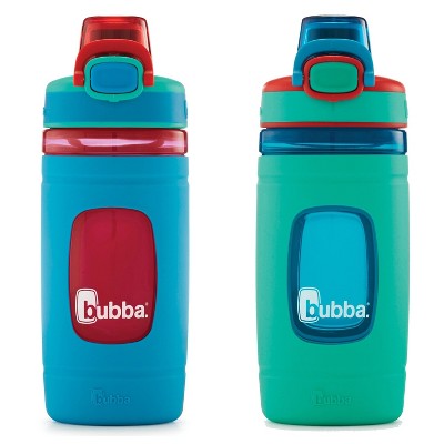 Bubba 16oz Plastic Flo Kids' Water Bottle With Silicone Sleeve Green :  Target