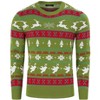 Clearlove Men's Christmas Sweater Long Sleeve Knit Pullover Holiday Print Crewneck Festive Ugly Xmas Party Sweatshirt - 3 of 4