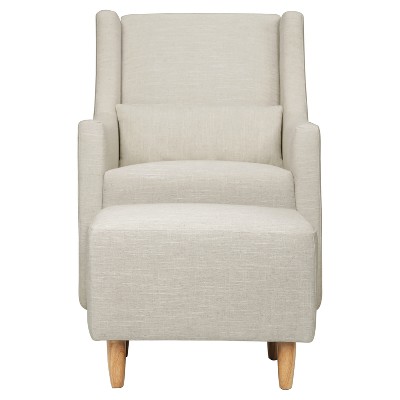 toco swivel glider and ottoman white