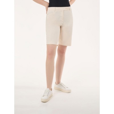 Jones New York Petite Solid Fly Front Bermuda Skirt