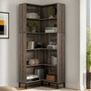Hommoo 71 inches 6-Tiers Corner Bookcase - 2 of 4