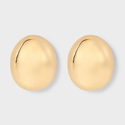 Post Polished Domed Earrings - A New Day™ Gold