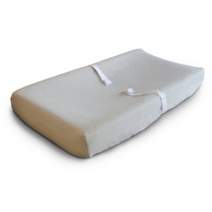 Mushie Extra Soft Muslin Changing Pad Cover - 1 of 3