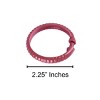 Home Mart Goods Burgundy 12 Piece Premium Plastic Shower Curtain Hooks Rings Round 2.25" Inches - 3 of 3