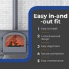 DuraVent DuraBlack 6" Single Wall Drip Free Skirted Stove Top Adapter, Black - 3 of 4