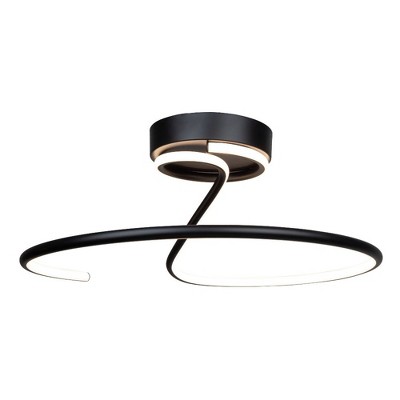 Artcraft Lighting Halo 1 - Light Semi-Flush Mount in  Black