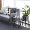 Metal Patio Accent Table - Olivia & May: Industrial Design, No Assembly Required, Fade-Resistant - 3 of 4