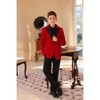 Cloudstyle Boys Velvet Suit Formal Peak Lapel 2 Pieces Suit Set Blazer Pants - 2 of 4