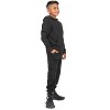 EVERYDAY KIDS Boys Black Zip-Up Hoodie – Soft Fleece Jacket with Hood – All-Season Kids Sweatshirt for School, Play, or Layering, Black - 4 of 4