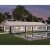 AMERLIFE 13 x 40 FT Party Tent with Rolled Sidewalls and Zinc Alloy Tube & Spiral Stakes, Waterproof Event Shelters, White & Blue - 2 of 4