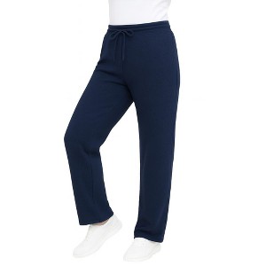 Blue Ice Women's Loose Fit  Classic Heavyweight Fleece Sweatpants with Open Bottom - 1 of 3