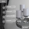 3x4 inch Pillar Candles Set of 3 ¨C Unscented Dripless Rustic Candles for Decor, Centerpieces, Weddings - 4 of 4