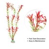 Unique Bargains Aquarium Plants Decorations Artificial Aquatic Plant Red 11.81" - 3 of 4