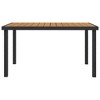 vidaXL Patio Table Brown 55.1 inches x35.4 inches x29.1 inches  Aluminum and WPC - 2 of 4