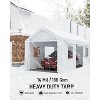 13"x20" Heavy Duty Portable Carport Garage with Reinforced Steel Poles, 4 Roll-Up Doors, and Ventilated Windows—protecting pickups, boats - 2 of 4