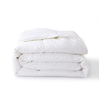 Egyptian Linens Bamboo Filled Blanket 300 Thread Count 100% Cotton Sateen White Shell