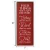 Slickblue Four Things You Can’t Recover Wood Sign – Rustic Wall Decor – Inspirational Quote 7x18 Inches, Color Options - 3 of 3