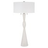 Uttermost Sharma Table Lamp – 38.5"H Ivory Faux Thassos Stone with Polished Nickel Iron Accents and Dual Light Sockets - 2 of 4
