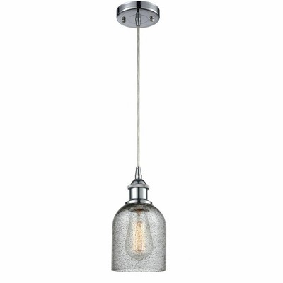 Caledonia - 1 Light Cord Hung Mini Pendant In Industrial Style-10 Inches Tall and 5 Inches Wide