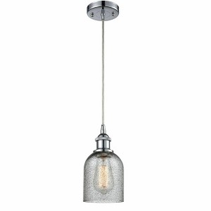Caledonia - 1 Light Cord Hung Mini Pendant In Industrial Style-10 Inches Tall and 5 Inches Wide - 1 of 1