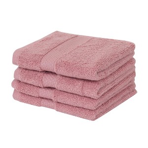 Splash Ultra-Soft Zero Twist 100% Ring Spun Cotton Face Washcloth Set – Reversible, 550 GSM, Soft, Highly Absorbent Towels for Bathroom - 12" x 12" - 1 of 4