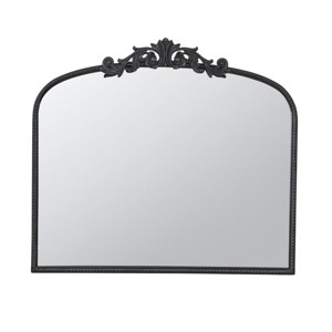 GlasFlength Decorative Wall Mirrors Baroque Inspired Full Length Mirror with Ornate Frame for Bathroom Living Room, Black, 40"*1.5"*31.2" - 1 of 4