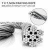 Jumbl 1/8” Wire Rope, Indoor & Outdoor 7x7 Stainless Steel Wire with 1,510lb Break Strength - 4 of 4
