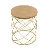 NicBex Side Table Simple Coffee Table with Hollow Design Modern End Table for Bederoom and Living Room - 3 of 4
