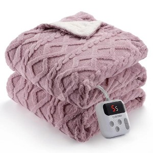 Electric Blanket Heated Throw, Heated Blanket with 10 Heating Levels & 10 Time Settings, Fast Heating Blankets, Machine Washable - 1 of 4