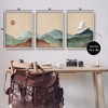 Stupell Industries Abstract Mountains Landscape Moon Black Framed Giclee Art - 3 of 4