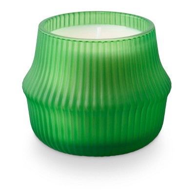 3.9oz Ribbed Basket Glass Scented Citronella Candle Green - Bullseye's Playground™