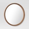 26" Classic Wood Round Mirror Natural - Threshold™ - image 3 of 3