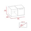 Syemin End Tables 2-Shelf Coffee Table with Storage, Farmhouse Style Center Table, Accent Cocktail Table, Easy Assembly, Brown, 19.69"*31.5"*17.72" - 4 of 4