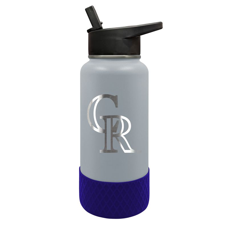 MLB Colorado Rockies 32oz Thirst Hydration Water Bottle, 1 of 2
