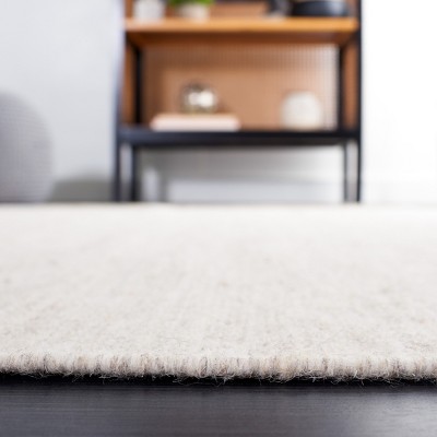 Gray Flat Woven Handmade Wool Area Rug
